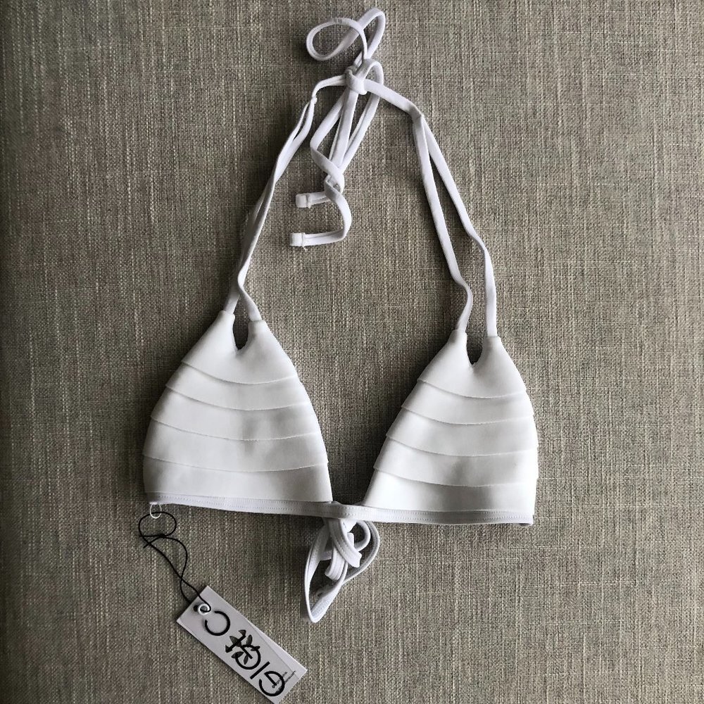 Gigi C Bikinis Gabriella Triangle Top (size L) NWT - Picture 4 of 5